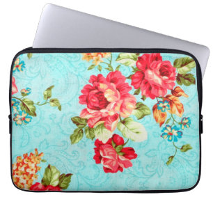 Housse Pour Ordinateur Portable Douille florale vintage d'ordinateur portable de