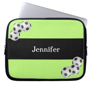 Housse Pour Ordinateur Portable Douille, kiwi et noir d'ordinateur portable du