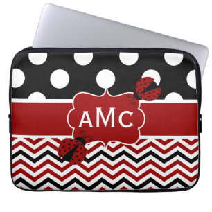 Housse Pour Ordinateur Portable Douille noire rouge d'ordinateur portable de