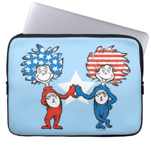 Housse Pour Ordinateur Portable Dr. Seuss   Chose Un Chose Deux Graphique Patrioti
