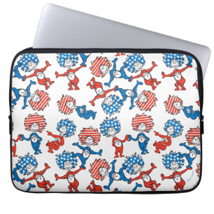 Housse Pour Ordinateur Portable Dr. Seuss Chose Un Chose Deux Motif Drapeau Amér