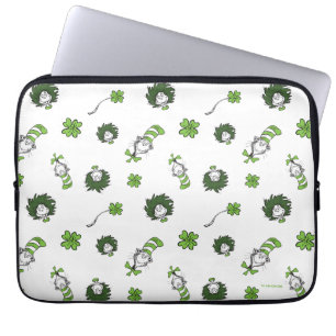 Housse Pour Ordinateur Portable Dr. Seuss Motif trèfle du Chat chapeauté