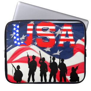 Housse Pour Ordinateur Portable Drapeau américain