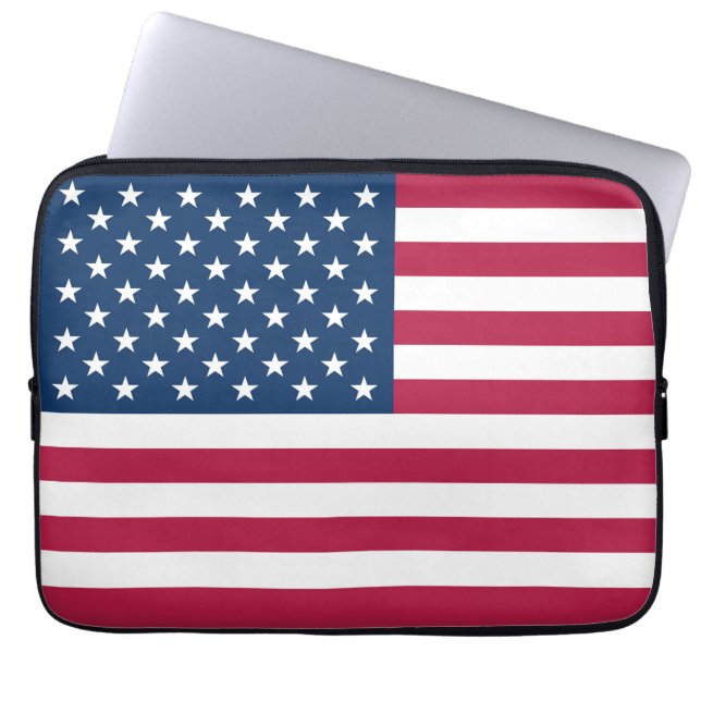 Housse Pour Ordinateur Portable Drapeau américain (Devant)