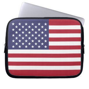Housse pour ordinateur portable drapeau américain 
