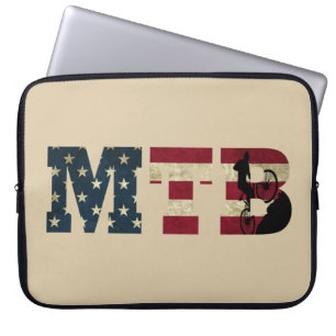 Housse Pour Ordinateur Portable drapeau américain américain de la mtb