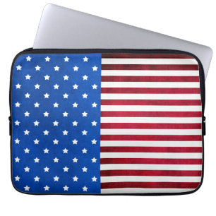 Housse Pour Ordinateur Portable Drapeau américain par Shirley Taylor