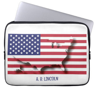 Housse Pour Ordinateur Portable Drapeau américain patriotique personnalisé