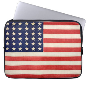 Housse Pour Ordinateur Portable Drapeau américain vintage 36 Étoiles
