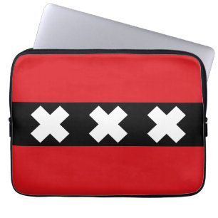 Housse Pour Ordinateur Portable Drapeau Amsterdam