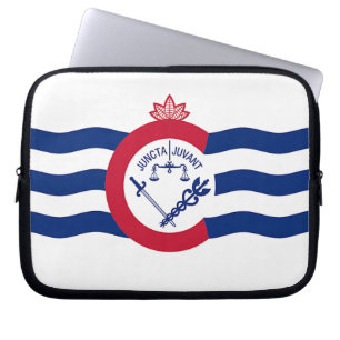 Housse Pour Ordinateur Portable Drapeau Cincinnati City Sleeve pour ordinateur por