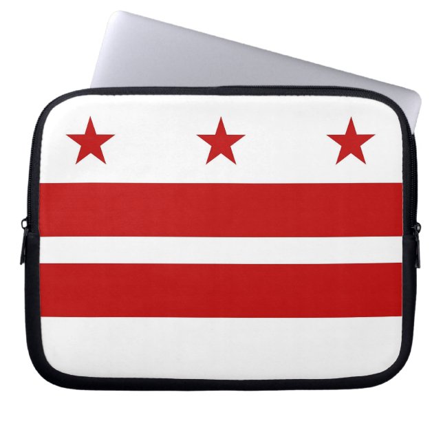 Housse Pour Ordinateur Portable Drapeau de bureau de Washington DC (Devant)
