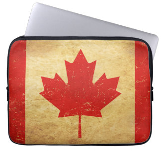 Housse Pour Ordinateur Portable Drapeau de conception Vintage du Canada