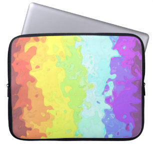 Housse Pour Ordinateur Portable Drapeau de fierté Neurogenre Abstrait BoHo Psychéd