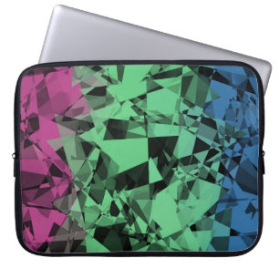 Housse Pour Ordinateur Portable Drapeau de Fierté Polysexuel Groovy Éclectique Rét