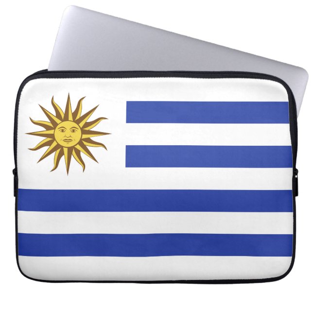 Housse Pour Ordinateur Portable drapeau de l'Uruguay (Devant)