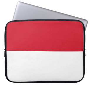 Housse Pour Ordinateur Portable Drapeau de Monaco