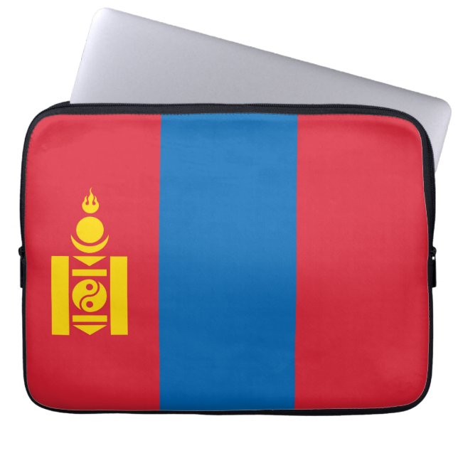 Housse Pour Ordinateur Portable Drapeau de Mongolie (Devant)