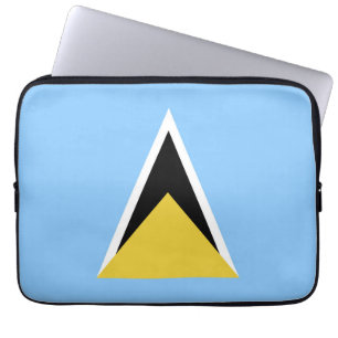 Housse Pour Ordinateur Portable Drapeau de Sainte-Lucie