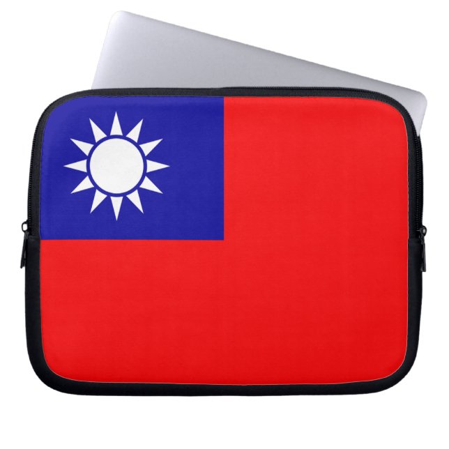 Housse Pour Ordinateur Portable Drapeau de Taïwan (Devant)