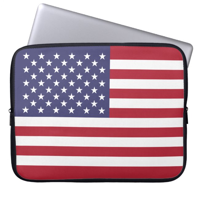 Housse Pour Ordinateur Portable Drapeau des États-Unis (Devant)