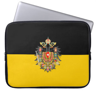 Housse Pour Ordinateur Portable Drapeau des Habsbourg et armoiries impériales