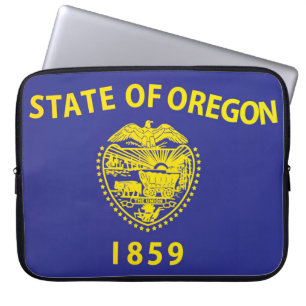 Housse Pour Ordinateur Portable Drapeau d'État de l'Oregon, États-Unis