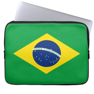 Housse Pour Ordinateur Portable Drapeau du Brésil