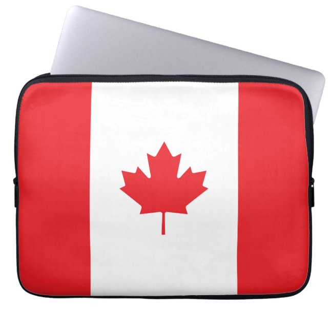 Housse Pour Ordinateur Portable Drapeau du Canada (Devant)