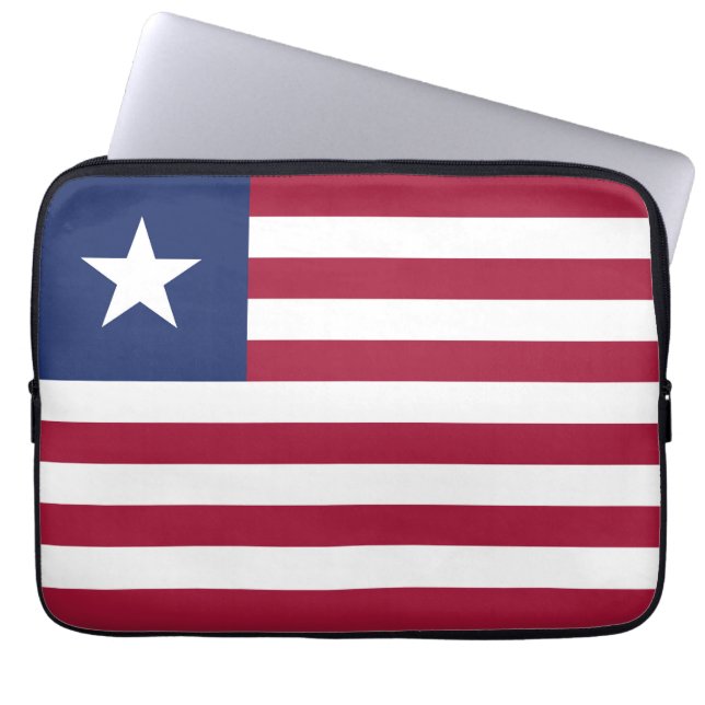 Housse Pour Ordinateur Portable Drapeau du Libéria (Devant)