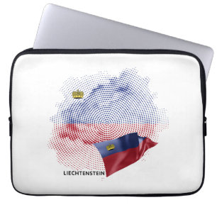 Housse Pour Ordinateur Portable drapeau du Liechtenstein