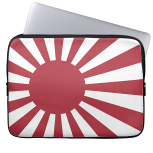 Housse Pour Ordinateur Portable Drapeau du soleil levant impérial du Japon, Edo à