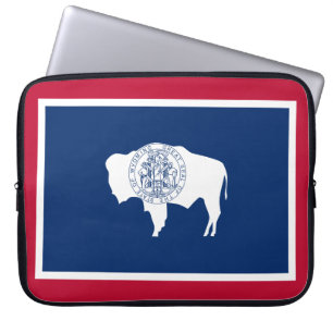 Housse Pour Ordinateur Portable Drapeau du Wyoming
