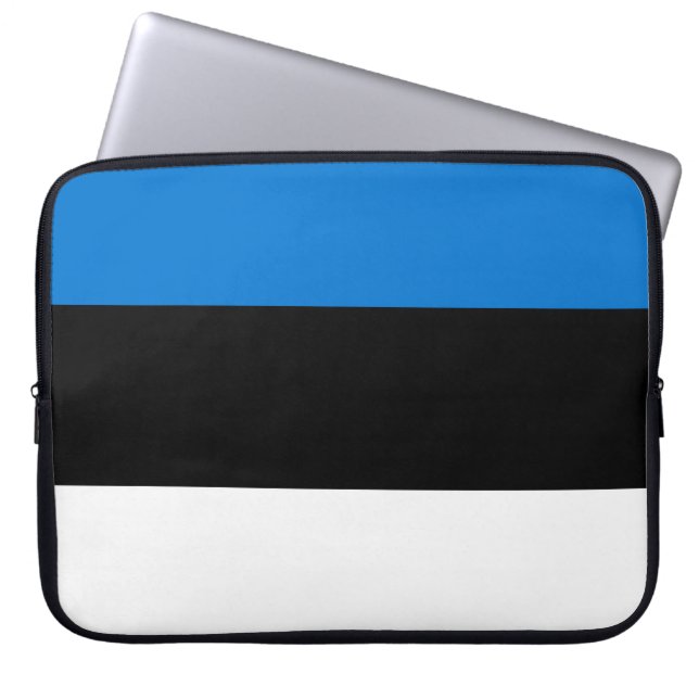 Housse Pour Ordinateur Portable Drapeau estonien (Devant)