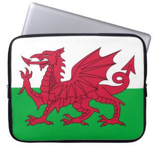 Housse Pour Ordinateur Portable Drapeau gallois (Pays de Galles) (Dragon gallois)