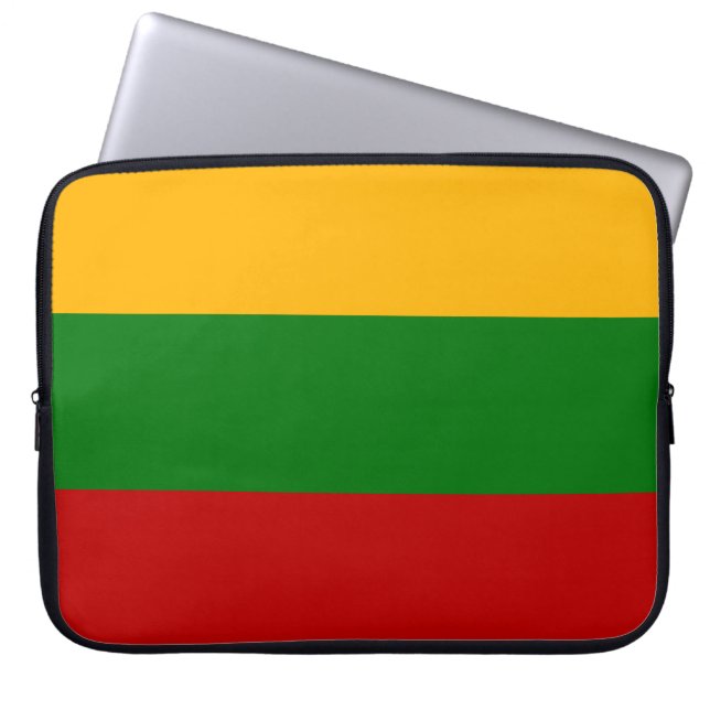 Housse Pour Ordinateur Portable Drapeau lithuanien (Devant)