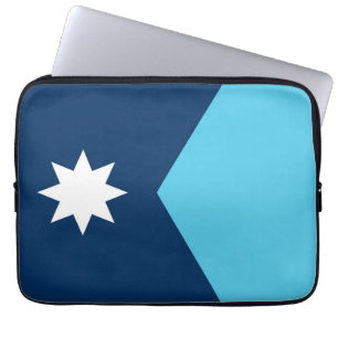 Housse Pour Ordinateur Portable drapeau neuf de l'état du Minnesota symbole USA Am