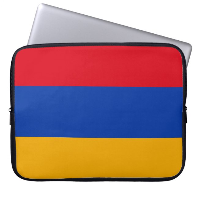 Housse Pour Ordinateur Portable Drapeau patriotique arménien (Devant)