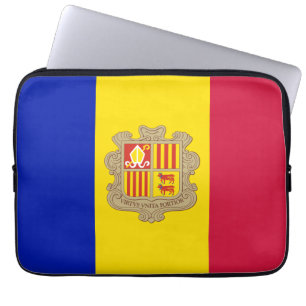 Housse Pour Ordinateur Portable Drapeau patriotique d'Andorre