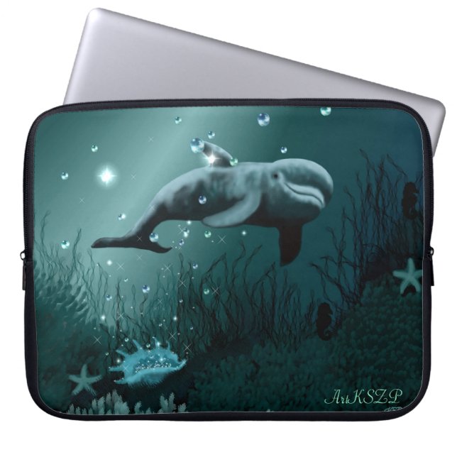 Housse Pour Ordinateur Portable Dream dauphin (Devant)