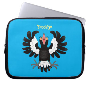 Housse Pour Ordinateur Portable Drôle dessin animé de Magpie australienne