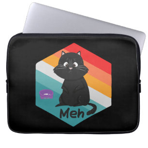 Housse Pour Ordinateur Portable Drôle Meh cadeau de chat pour les amoureux de Kitt