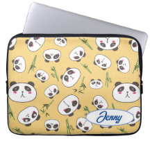 Drôle Panda Face Ordinateur Portable
