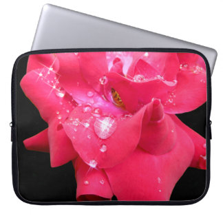 Housse Pour Ordinateur Portable Droplets sur pétales Coque de portable