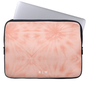 Housse Pour Ordinateur Portable Dye   Coral Pink Modern Pastel