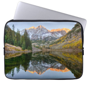 Housse Pour Ordinateur Portable Eau   Maroon Bells Lake Aspen Trees