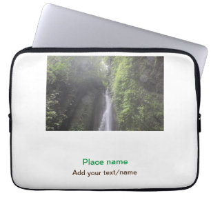 Housse Pour Ordinateur Portable eau océan plage photo ajouter nom texte place été