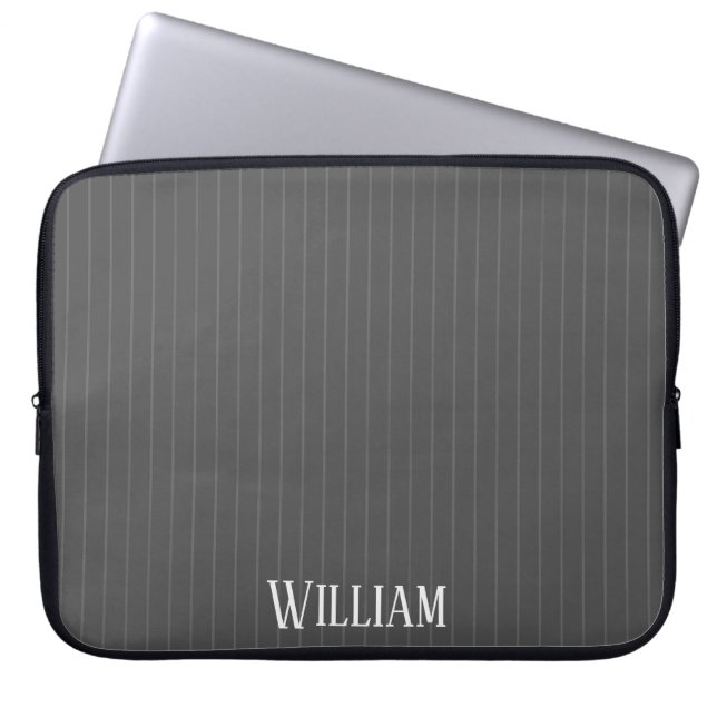 Housse Pour Ordinateur Portable Écarts gris personnalisés (Devant)