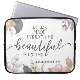 Housse Pour Ordinateur Portable Ecclesiastes 3:11 Portable