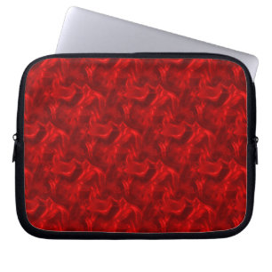 Housse Pour Ordinateur Portable Effet en soie rouge